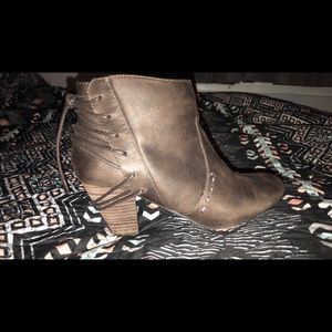 Brown booties size 9